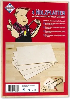 Produktbild von Sperrholzplatten Basteln Laubsägearbeiten