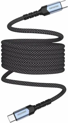 Zdjęcie produktu dla Swissten 71551010, 1 m, USB C, USB C, Czarny