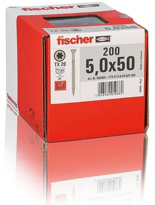 Obrázok produktu pre Fischer 660604 skrutka/skrutka 50 mm 200 ks