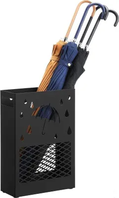 Image de Support pour parasol - Support parabolique en métal, 28 x 12 x 41 cm