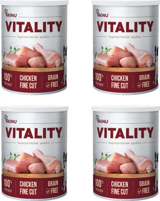 Obrázek produktu pro Akinu VITALITY Kuře jemně krájené konzerva pro psy 4 x 400 g