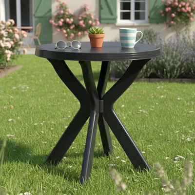 Produktbild von Lorwood - Gartentisch, 70x70x72h cm Anthrazit, 2 Plätze,  Italy