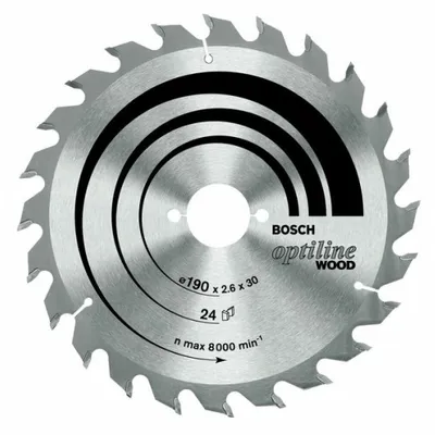 Immagine prodotto di Lama circolare Optiline Wood AD 190mm Z.48 WZ foro.30mm larghezza di taglio.2,6mm