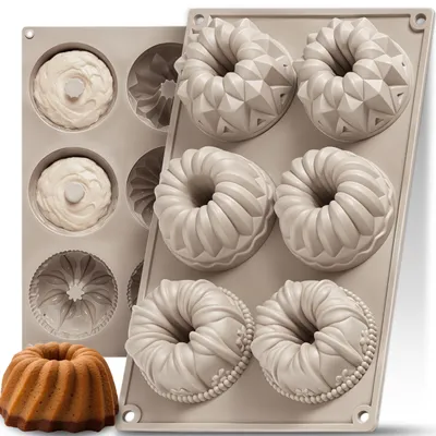 Zdjęcie produktu dla Kuketo | Forma Do Muffinek 6 Otworów 28,5 × 17,5 cm – Silikonowa Forma Do Muffinów I Elastyczna I Odporna Na Wysoką Temperaturę