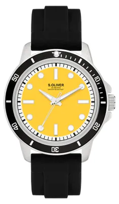 Zdjęcie produktu dla Zegarek męski s.Oliver, model SO-4422-PQ, z silikonowym paskiem