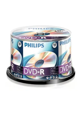 Produktbild von Philips DVD-Rohlinge, 120Min, 4.7GB, Speed 16x, Spindel (50 Disc)
