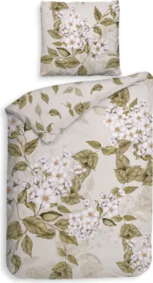 Produktbild von Heckett and Lane Juliette Bettwäsche 155 Natural Bettwäsche 1 x Bettbezug 155x220 + 1 x Kopfkissenbezug 80x80 Natural Geblumt natur