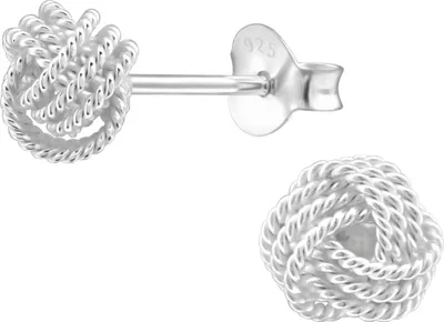 Produktbild von Ohrringe Ohrstecker 925 Sterling Silber mit Knoten
