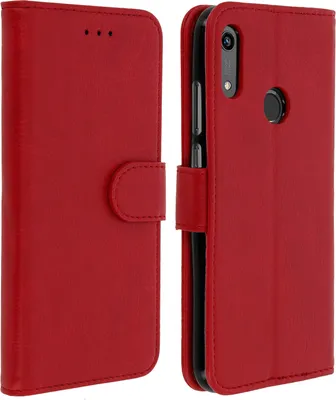 Produktbild von Avizar, Klappetui aus Kunstleder für Honor 8A / Huawei Y6 2019, Rot