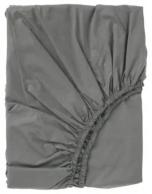 Produktbild von IKEA ULLVIDE Spannbettlaken Grau 160x200 cm