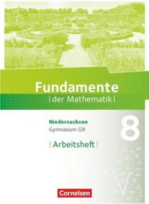 Produktbild von Fundamente der Mathematik 8. Schuljahr. Arbeitsheft mit Lösungen. Gymnasium Niedersachsen