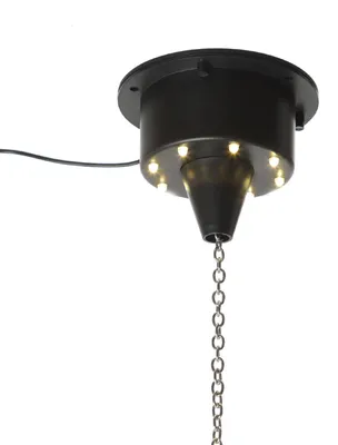 Spiegelkugel Motor mit warmweißen LED bis 20cm Discokugel- MBM-203WW - Drehmotor