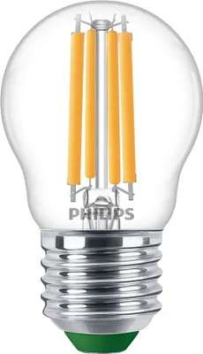 Produktbild von Philips MASTER LED Kerze Ultra Efficient E27 Kugel Klar 2.3W 485lm - 827 Extra Warmweiß | Ersatz Für 40W