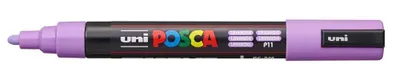 Obrázok produktu pre POSCA PC-5M, 1 kusov, Fialová, Guličkové zakončenie, Čierna, Levanduľa, 1,8 mm, 2,5 mm