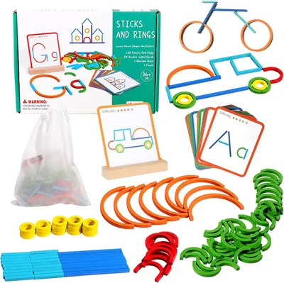 Productafbeelding van Montessori Speelgoed vanaf 3 jaar - Educatieve spelletjes - Montessori educatief speelgoed - Vorm kleurherkenning - Speelgoed - Motoriekspeelgoed