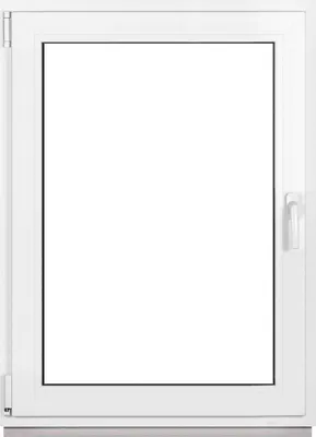 Produktbild von Framex Kellerfenster Fenster Kunststofffenster Weiß Breite x Höhe 100 x 120 cm (1000 x 1200 mm) 2fach (32 mm) Dreh Kipp DIN Links - Premium
