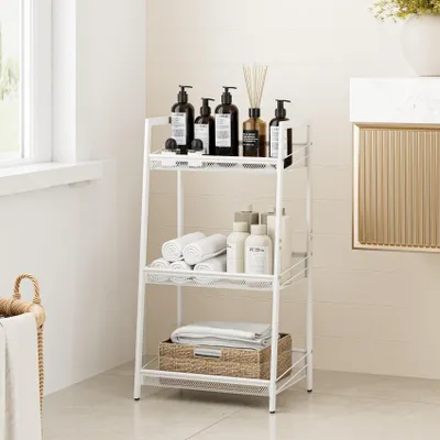 Image de Étagère de salle de bain autoportante, 3 niveaux