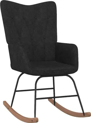 Obrázek produktu pro Houpací křeslo černé textil
