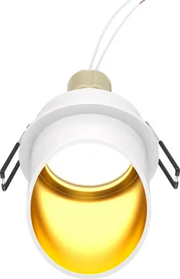 Produktbild von Maytoni LED Einbauleuchte, rund, Aluminium, GU10, dimmbar, 35W, weiß, IP20