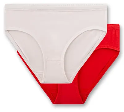 Produktbild von Sanetta Mädchen-Rioslip beige rot | 2er Set Unterhose für Mädchen