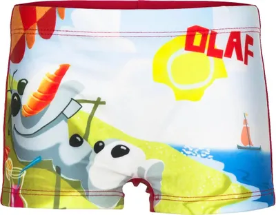 Produktbild von Disney Die Eiskönigin Olaf Snowman Kinder Badehose Shorts – 116 / Rot