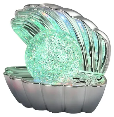 Produktbild von Reality LED Tischleuchte Shelly mit Glitzerkugel 18 x 15 cm RGB chrom