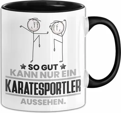 Produktbild von Karatesportler Geschenk Tasse So Gut Kann Nur Ein Karatesportler Aussehen Geschenkidee Kaffee-Becher (Schwarz)