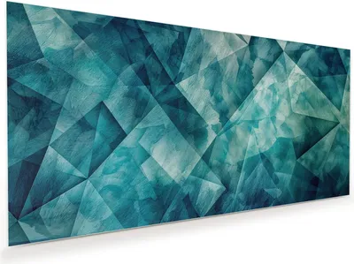 Produktbild von Glasbild 120x60cm in XXL für Wohnzimmer, Schlafzimmer Motiv Abstrakte Geometrie