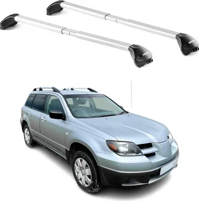 Produktbild von Dachträger Grundtäger für Mitsubishi Outlander 2004-2006 100kg Alu Silber 2x ABE