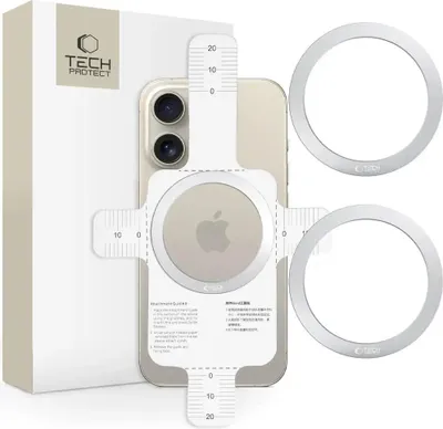 Immagine prodotto di Tech-Protect Mmp-110 2In1 Anello magnetico Magsafe Argento e Argento