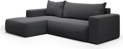Produktbild von KEF  Ecksofa Lessi – L-Form – 268x72x163 cm – Möbel für Wohnzimmer – Liegefläche 130x212 cm – Mit Schlaffunktion – Polstermöbel – Linksseitig Aragon 99