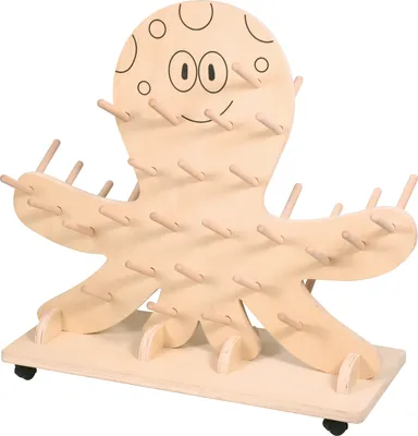 Produktbild von Eduplay Holz Stiefel-Krake - buntes Schuhregal für Kinder