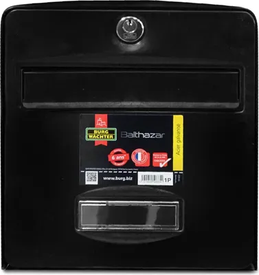 Produktbild von Burg-Wächter 508 Briefkasten verzinkter Stahl schwarz