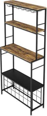 Produktbild von Lenmar, Metall Weinregal, Flaschenregal, LOFT 2-21, 177 x 80 x 34 cm, 21 Flaschen, Wein, Flaschenregal, Kellerregal, Flaschenhalter