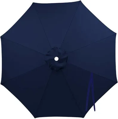 Immagine prodotto di Tenda da sole blu navy, resistente all'acqua, per terrazza, con 6 pali da 2,7 m di lunghezza.