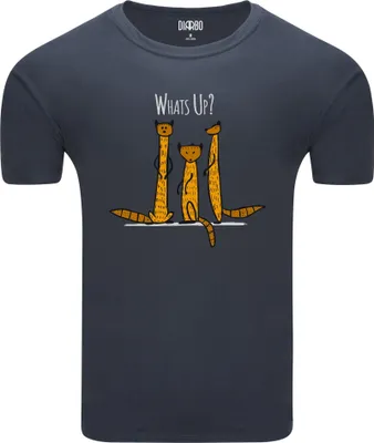 Produktbild von Diarbo Herren T-Shirt mit Lustigem Tierliebhaber Druck Lustige Mungos Dunkelgrau Gr.M