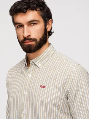 Produktbild von OMBRE Hemd Regular Fit Button-Down K703 beige S