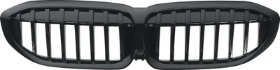 Image de Grilles de calandre avant, finition noire brillante, esthétique améliorée du véhicule, noir brillant