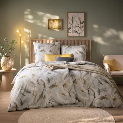 Produktbild von Estella Mako Interlock Jersey Bettwäsche Nathalie silber 135x200 cm + 80x80 cm
