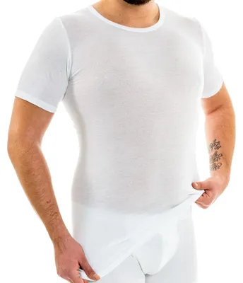 Produktbild von HERMKO 63847 Herren Funktionsshirt extralang (+10 cm), Größe:D 6 = EU L, Farbe:weiß