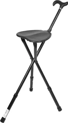 Produktbild von Famanu Gehstock mit Sitz - Höhenverstellbar und klappbar