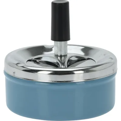 Produktbild von Excellent Houseware Presse / Drehteller Aschenbecher - blau - 9 x 5 cm