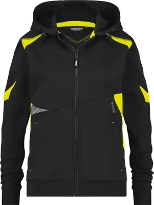 Produktbild von Dassy Sweatshirt Santos Women STANDARD 300548 Gr. L schwarz/neongelb