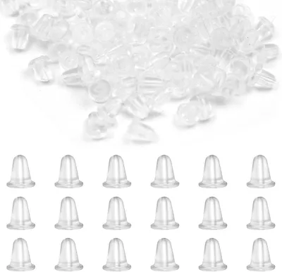 Produktbild von 500 Stueck Ohrring Stopper Universal Kunststoff 4x4mm