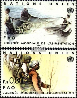 Produktbild von Briefmarken UNO - Genf 1984 Mi 120-121 (kompl.Ausg.) gestempelt Ernährungstag
