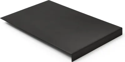 Produktbild von Mauspad Leder Anthrazit Grau cm 20x32 - Mousepad Struktur aus Stahl mit Kantenschutz - Hergestellt in Italien