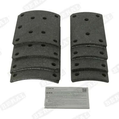Produktbild von BERAL Bremsbelagsatz Trommelbremse KBL19505.1-1561 passend für MERCEDES-BENZ LK/LN2 16,8mm 200mm 6,624kg