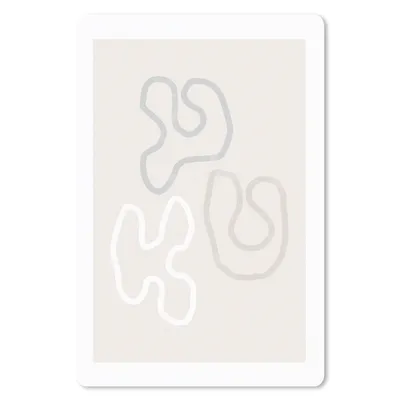 Produktbild von MuchoWow® Mauspad Mousepad Minimalismus - Linienkunst - Formen 40x60 cm - Mousepads - Maus Mat - Pad - Mausunterlage - Schreibtisch Accesoire