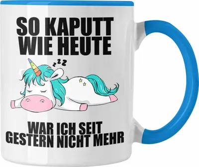 Produktbild von Trendation - Lustige Tassen mit Sprüchen Arbeitskollege Geschenk Kollege Mitarbeiter Geschenkidee (Blau)