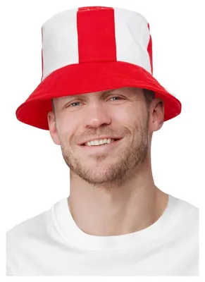 Produktbild von Smiffys - Schlapphut SM2489 (Einheitsgröße) (Weiß/Rot)